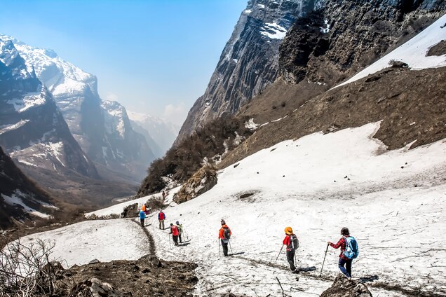 Trekking in Nepal with  group